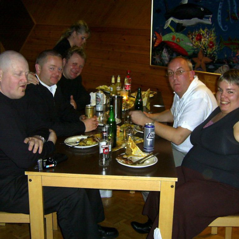 Sigurður Rúnar, Jónas Björns., Höskuldur Jóh., Hrefna, Agnar Pé. og Árdís