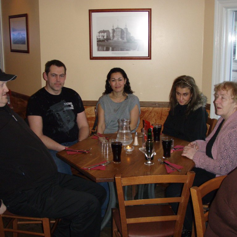 Bautinn 23. janúar 2010Siggi Rúnar, Jón Vigfús, Eva Perez, dóttir Kristínar og Kristín Agnars